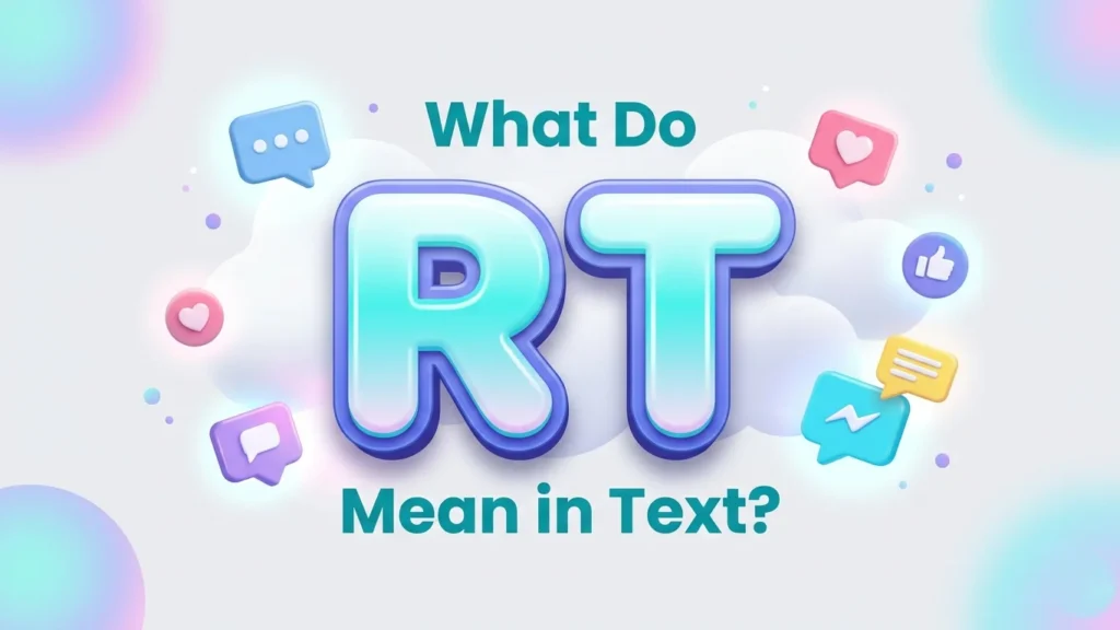 what do rt mean in text
