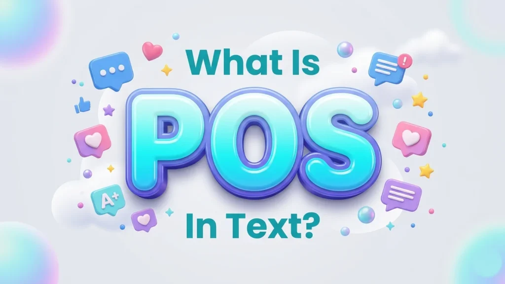what is pos in text