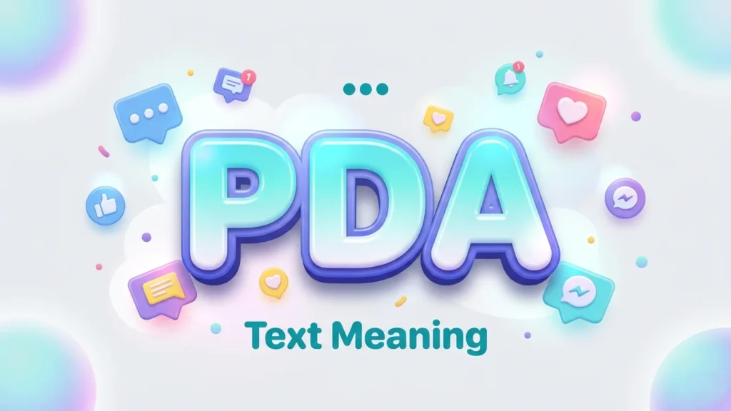 pda text meaning