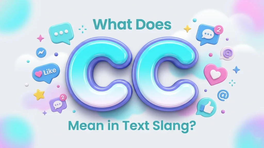 what does cc mean in text slang