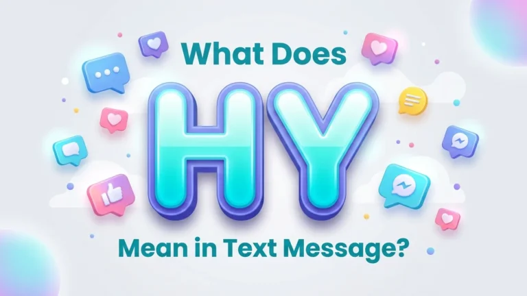 what does hy mean in text message