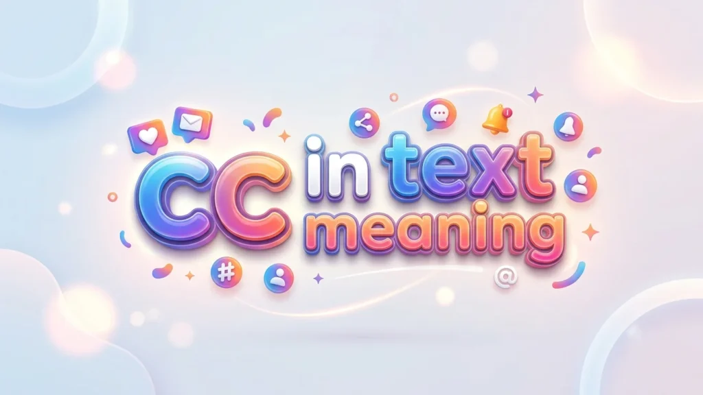cc in text meaning
