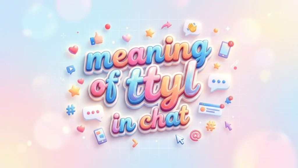 meaning of ttyl in chat