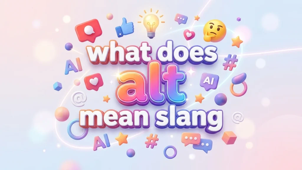 what does alt mean slang
