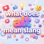 what does alt mean slang