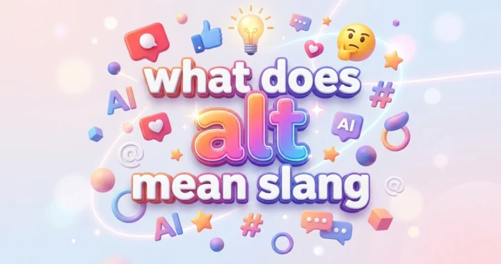 what does alt mean slang