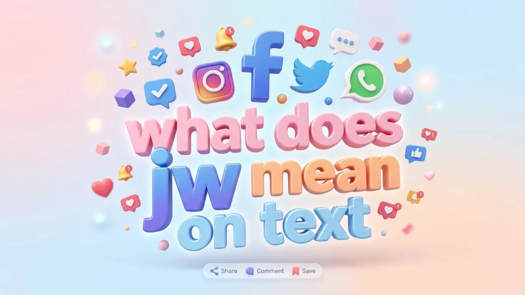 what does jw mean on text