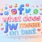 what does jw mean on text