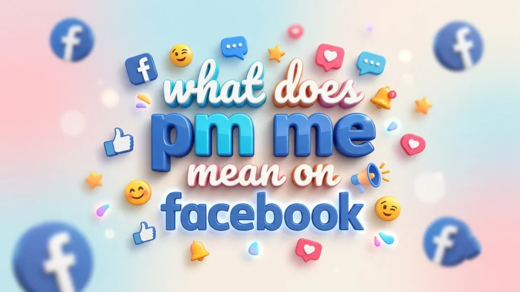 what does pm me mean on facebook