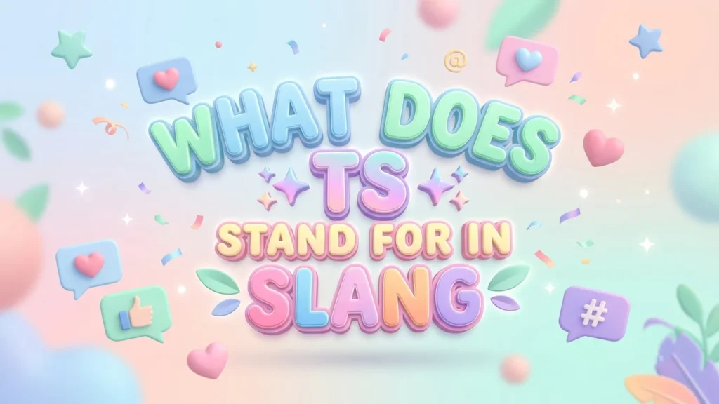 what does ts stand for in slang