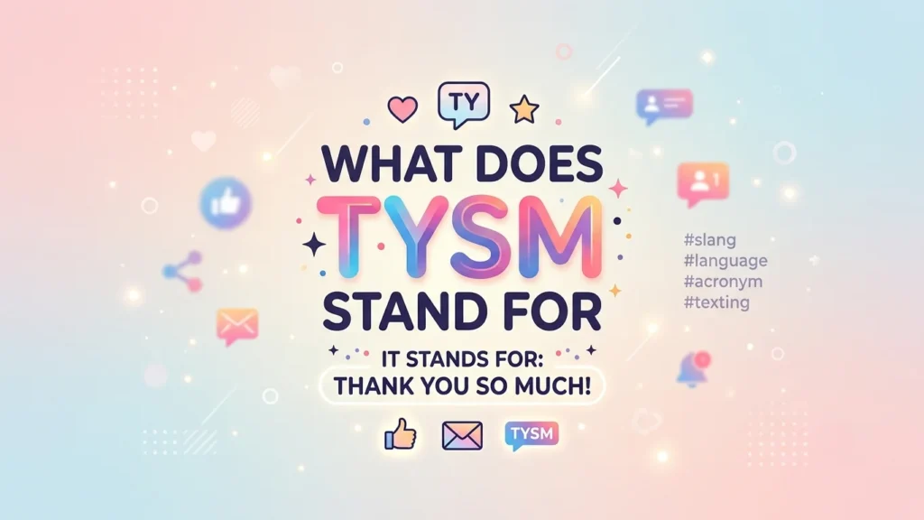 what does tysm stand for