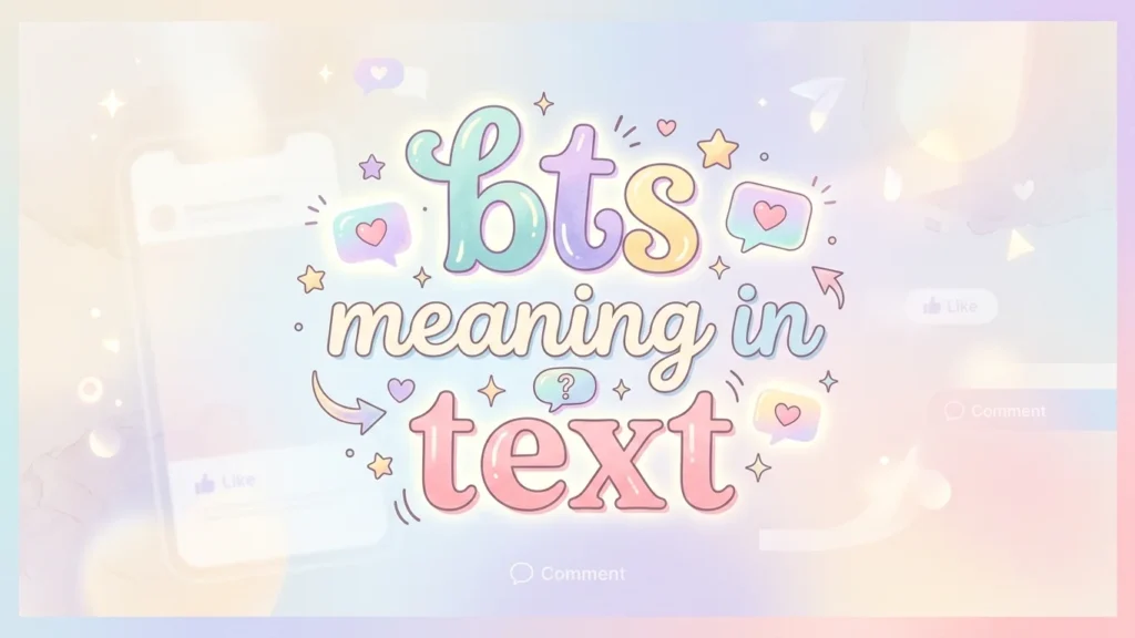 bts meaning in text