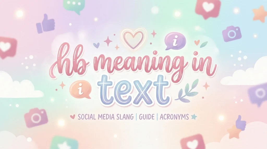 hb meaning in text
