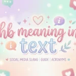 hb meaning in text