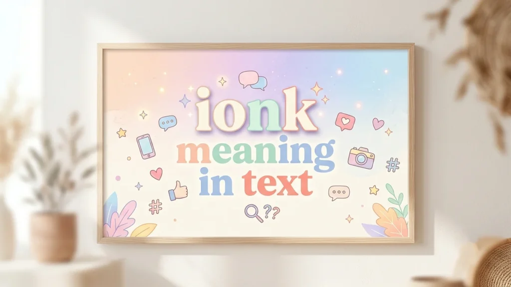 ionk meaning in text