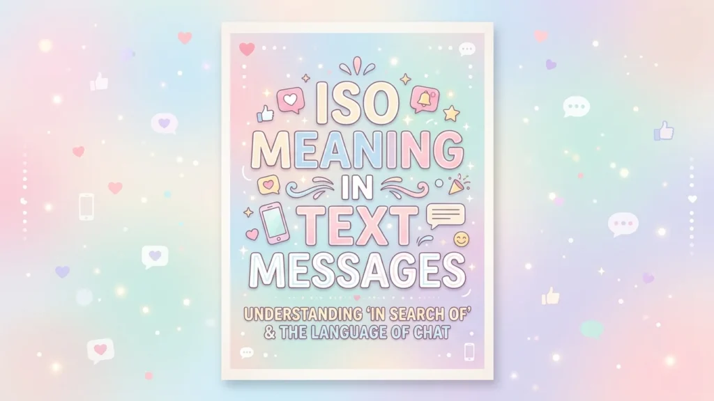 iso meaning in text