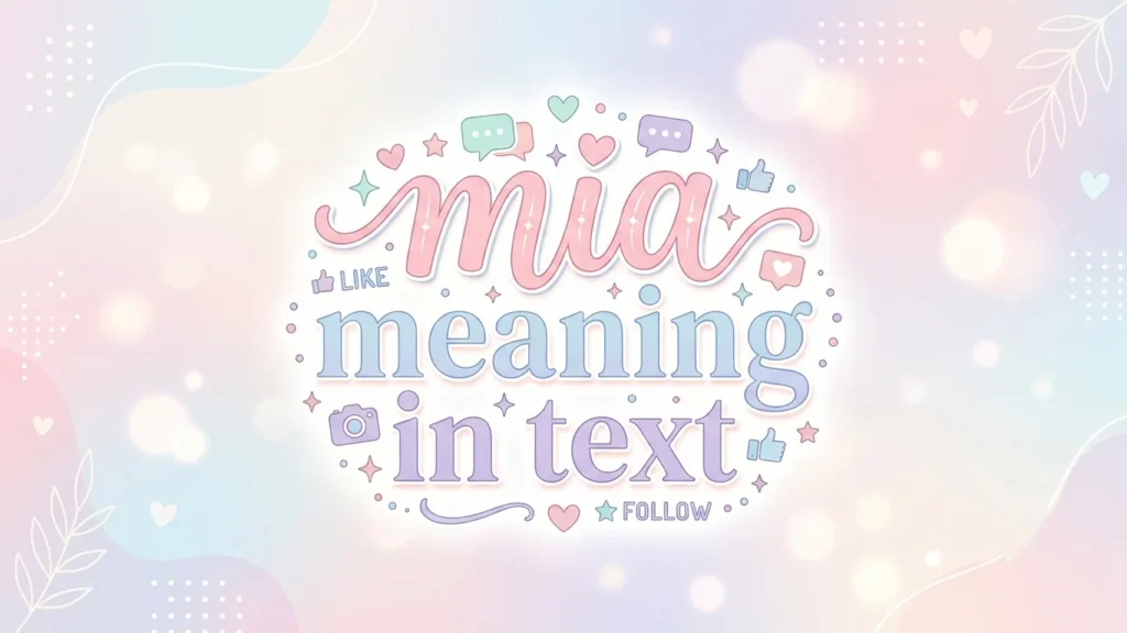 mia meaning in text