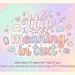 tty meaning in text